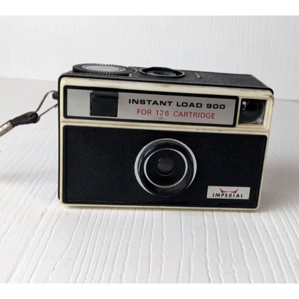 Vintage 1970's IMPERIAL Instant Load 900 for 126 Cartridge Camera VTG Untested
